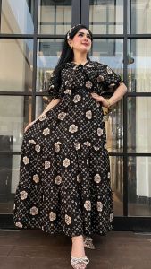 Long Dress Ikat Luna Jumbo Fit BB 80kg