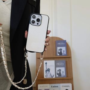 Leather Case For Apple iphone 14 Pro Max iphone 13 Pro 12 Pro iphone 11 Case Cover Detachable Wristband Wristlet Strap Crossbody Lanyard Chain Leather Cover