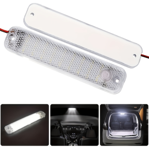 2PCS 36 SMD Super Bright Vehicle LED Dome Light with Switch Interior Roof Reading Lamp for Pickup Truck Van RV Camper