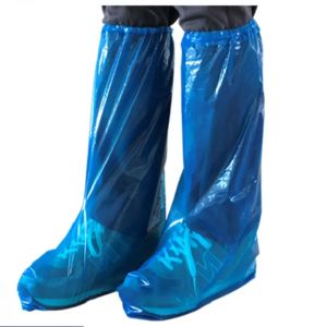 5pairs Durable Disposable Shoe Cover Portable Thick Plastic PE Rain Shoe Cover Farm Waterproof Protective Shoe Covers