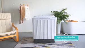 CAMEL เครื่องซักผ้า2ถัง เครื่องซักผ้าสองถัง เครื่องซักผ้า 15.6 กก เครื่องซักผ้ามินิ เครื่อง ซัก ผ้า 2 ถัง Washing Machine ปั่นแห้ง ซักผ้า