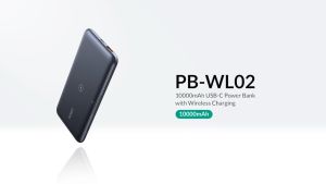 Aukey PB-WL02 Basix Pro 10000mAh Powerbank With USB-A And USB-C 18W PD QC 3.0 Magnetic Wireless Charging Flip-Out Stand
