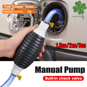 Universal Siphon Hand Pump Portable Manual Car Fuel Transfer Pump For Gas Petrol Diesel Oil Water Liquid Transfer