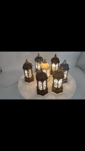 Lampu Hias Lentera Ramadhan Lampu Hias Heksagonal Meriah Lampu Angin