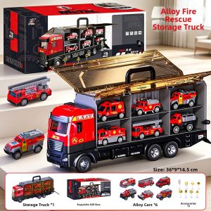 JIHU | Transforming & Shooting Truck Toy Vehicle for Boys Parking Lot Play