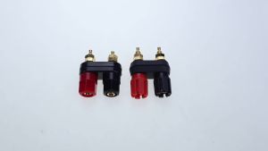 YuXi 1/2pcs Dual Banana Plug Couple Terminal Red Black Connector Audio Speaker Amplifier Jack Terminal Binding Post