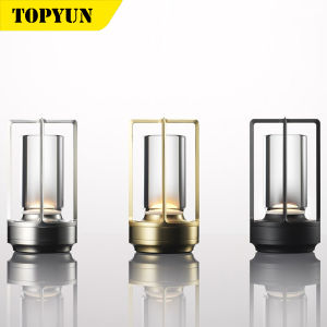 Rechargeable Crystal Lamp Bedside Table Bedroom LED Touch Table Lamp Restaurant Decoration Atmosphere Night Light