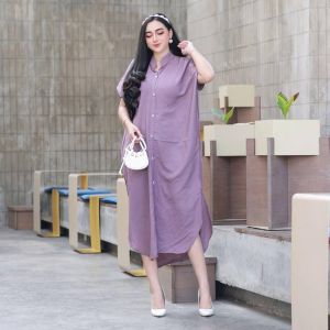 mididress kalong dress kelelawar jumbo busui rayon tebal premium