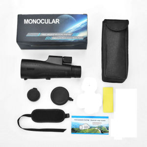 Wide Angle ED 12X52 Monocular Telescope BAK4 Prism Optical Lens High Power Birdwatching Light Night Vision Binoculars HD