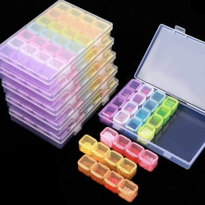 Diamond Painting Tool Storage Box Plastic Organizer for Diamond Art Accessories DIY Craft Beads Sequins Nail Art Supplies