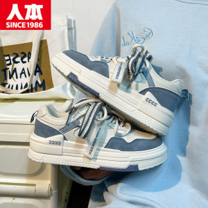 Naval Blue Wheat Ear Womens Sneakers Versatile High Aesthetic Value Spring 2025 New Style Comfortable Casual Board Shoes