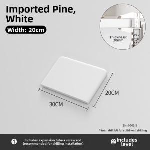 CHOSE | Non-drilling Display & Decoration Shelf TV Background Wall Real Wood Panel