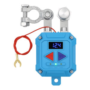 RYSJM | Auto Battery Master Switch with Remote Switch 12V 24V Remote Battery Disconnect Switch with Led Voltage Display Automatic