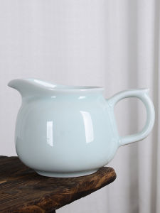 Large Size Ceramic Tea Set Accessories Powdered Green Handled Tea Ceremony Cup Fair Cup Porcelain Tea Pot Holder Tea Tools