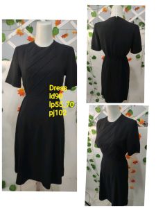 Dress midi hitam