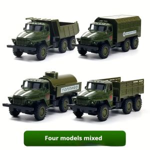 Military Alloy Off-Road Mini Car - Stylish Car Model with Pullback Action Durable Plastic/Metal No Battery Needs - Ideal Gift f