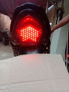 stoplamp Lampu rem running Satria Fu barong ful merah 8 mode automatis auto brgantian