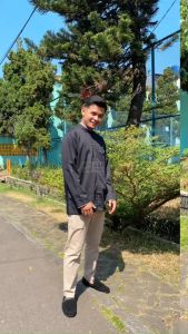 Baju Koko KATUN TOYOBO Polos Lengan Panjang Ukuran M L XL Dewasa Remaja Anak Tanggung - Hitam