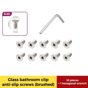 New Glass Door Bathroom Clip Accessories Shower Room Frameless Glass Door Hinge Gasket Rubber Pad Decorative Cover