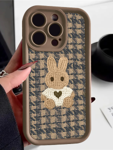 Cute Rabbit Design Phone Case for Huawei Nova11 Mate60 pro New Model Nova10/9/8/7 Protective Cover Honor X50 Small Fragrance Style Mate40/30 Advanced P60 Full Protection Anti-Fall Womens