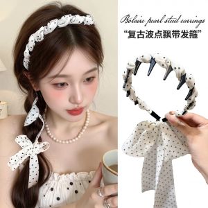 Khăn Choàng Tóc Nữ Mới 2025 Dây Thừng Kẻ Caro Phụ Kiện Tóc Thắt Nút Một Mảnh Cao Cấp Phong Cách Đa Năng Phụ Kiện Tóc