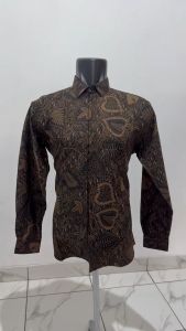 Kemeja Batik Pria Slim Fit Lengan Panjang | Baju Batik Pria Slimfit Kemeja Panjang Slim Fit CD 210