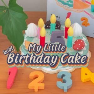 KABI Wooden My Little Birthday Cake Cutting Toy for Kids Pretend Play by WISHLAND