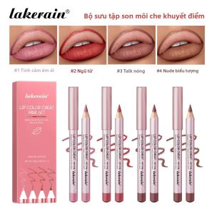 Matte Lip Pencil Chống Thấm Nước Đường Viền Màu Nâu Lâu Trôi Lip Liner Stain Dưỡng Ẩm Dưỡng Ẩm Cho Môi Chống Nhòe Hình Dạng Môi Gợi Cảm