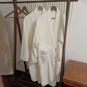 Quick-Drying Extra Large Mens and Womens Bathrobe Night-Robe B & B New Arrival than All Cotton Pure Cotton Absorbent Bath Towel Pajamas Long Sleeves Pajamas