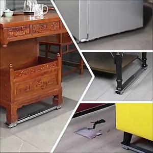 ฐานตู้เย็น วงเล็บเครื่องซักผ้า ล้อมือถือ ฐานรองเฟอร์นิเจอร์ ปรับขนาดได้ เบรคพับเก็บได้ไม่จําเป็นต้องติดตั้ง ฐานรองเฟอร์นิเจอร