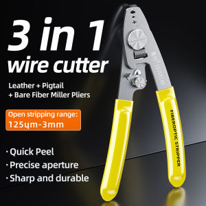 SAIVXIAN 3-IN-1 Peelable Offline Three-Port Miller Fiber Optic Stripper Multifunctional Fiber Optic Tool Jumper Pigtail