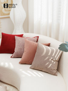 Mistywood Red Celebration Pillow Living Room Sofa Decorative Cushion New Home Fabric Simple Modern Style Square Pillow