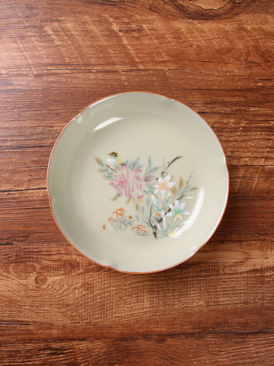 Tray Trà Gốm Sứ Tròn Phong Cách Cổ Điển Bì Huang Luoyao Trays Thiết Kế ...