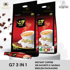 [SG STOCK] G7 - 100 sticks x 16g - 3 in 1 Instant Coffee 1.6kg/bag English Packaging or Vietnamese  packaging