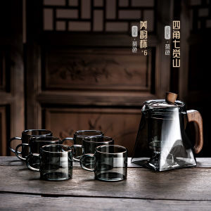 Kung Fu Tea Set Suit Accessible Luxury High-Grade Office Tea Cup Chinese Bean Bag Glass Teapot Tea Drinking Teaware 23 Models