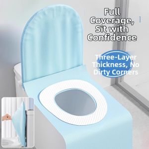 Disposable Full Coverage Adhesive Toilet Seat Cover