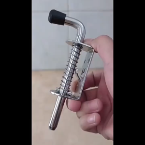 Stainless Steel Spring  Latch Metal Lock Thick Spring Pin Welding Pin Wooden Box Pin Truck Compartment Pin