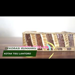 Tempat tissue Kotak Tissue Tisu Kulit Lamtoro Petai Cina 24x12x7 cm tissue box