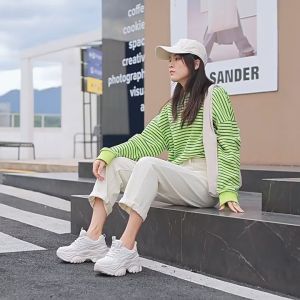READY STOCK Womens Trendy New Spring and Autumn thick-sole casual sports shoes women