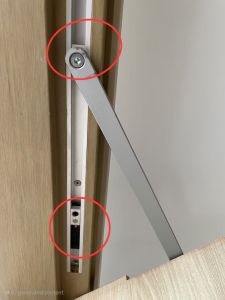 HDB BTO Hidden Door Stopper Add-on for your A Door Closer