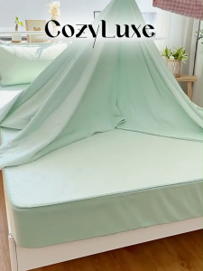 CozyLuxe™ Cooling Ice Silk Summer Blanket – Ultra Soft Lightweight & Breathable Comforter for Hot Weather