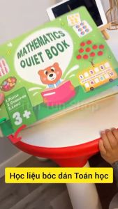 Bộ học liệu cho bé Mathematics Quiet Book - Đồ chơi thông minh Toán học Montessori sách bóc dán nhiều chủ đề sáng tạo