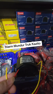 Klakson Atret Alarm Mundur Mobil 3 Suara KAZITO Back Horn Klakson Mundur Truck Bus Dsb 12V-24V