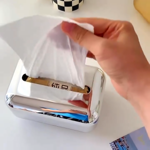 BREWISH Cafe Luxury Elegant Tissue Box Dispenser Tissue Holder Paper Tissue Storage Box Tisu Kotak Bekas Tisu 纸巾盒