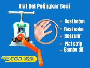 (TERLARIS COD)Alat rol besi 12MM betonulirnakobambuplatrotan pembuat lingkaran asesories rak bunga dll