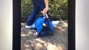 Mobile Hose Reel Cart Gardening Water Hose 30m Washing Device Garden Hose Holder