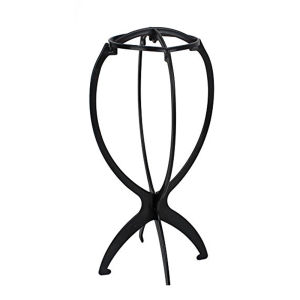Plastic Wig Stand Collapsible Portable Wig Holder Durable Wig Display 1Pcs/Lot Hanging Stand Hair Salon Tools Black