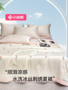 ผ้าห่มฤดูร้อน Ice Silk ผ้าห่มเย็น ผ้าห่มปรับอากาศ ผ้าห่มแบบบาง ผ้าห่มซักได้ในเครื่อง ผ้าห่มสำหรับนักเรียน ผ้าห่มโพลีเอสเตอร์