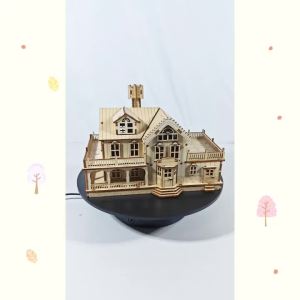 3D Western-style Country Cottage DIY Hand-Assembled Jigsaw Puzzle Ornament