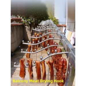 gumahus | Stainless Steel Easy-install Sausage and Bacon Drying Rack